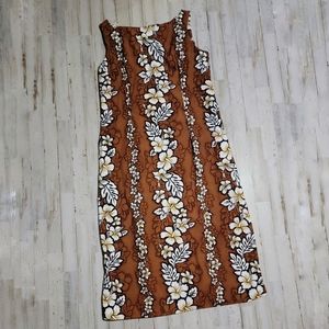 Vintage Hawaiian Maxi Dress